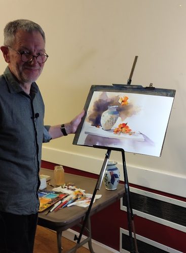 Jeremy Taylor still life demonstration May 2025.